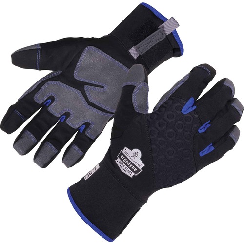 Ergodyne ProFlex 817 Reinforced Thermal Winter Work Gloves - Thermal Protection - Small Size - Black - Touchscreen Capable - Reinforced, Machine Washable, Weather Resistant, Water Proof, Breathable, Durable, Reinforced Palm Pad, Reinforced Fingertip, Supe
