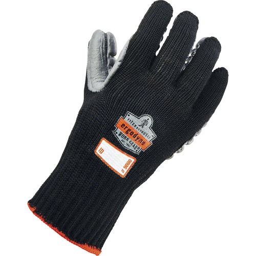 Ergodyne ProFlex 9000 Lightweight Anti-Vibration Gloves - Extra Large Size - Black - Anti-Vibration, Lightweight, Breathable, Seamless, Flexible, Comfortable, Pre-curved Design, Secure Fit, Dirt Resistant, Padded Palm - 1 - 3.50" Thickness - 14" Glove Len