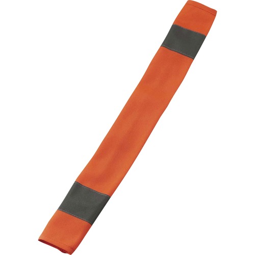 GloWear 8004 HI-Vis Seat Belt Cover - 3" Width x 0.5" Height x 18.5" Length - 6 / Carton - Orange - Polyester