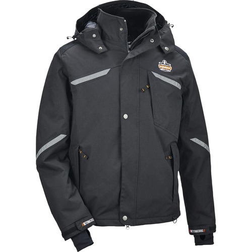 N-Ferno 6466 Thermal Jacket - Medium Size - Nylon - Black