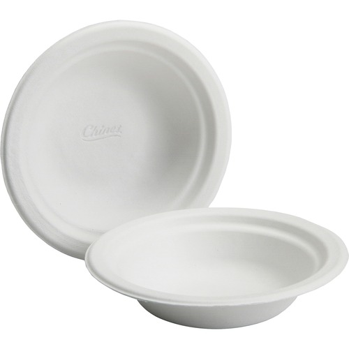 SKILCRAFT® 8 oz Round Paper Bowls - Disposable - Microwave Safe - White - Paper Body - 1000 / Box