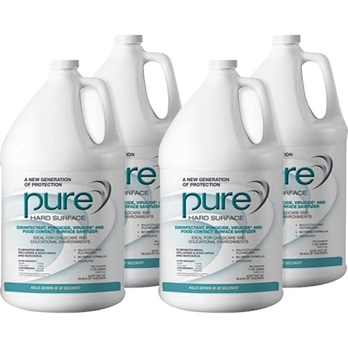 SKILCRAFT® PURE Hard Surface Disinfectant - Ready-To-Use - 128 fl oz (4 quart) - Odorless, Caustic-free, Non-irritating, VOC-free - Colorless - 4 / Box