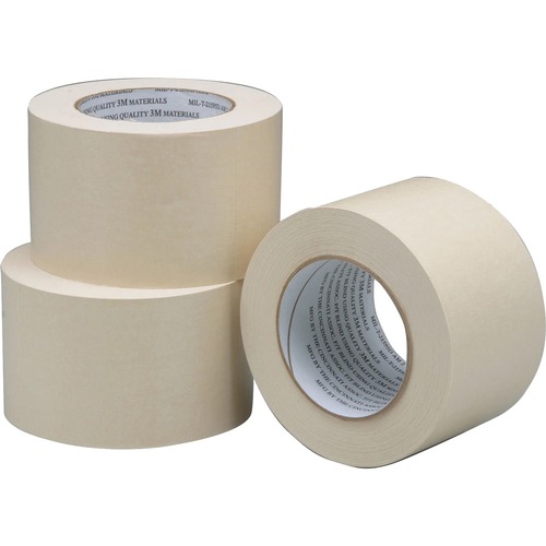 SKILCRAFT Superior Quality Masking Tape - 60 yd Length x 3" Width - 3" Core - Crepe Paper Roll - 1 / Roll