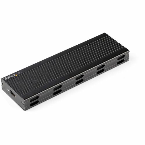 StarTech.com USB-C 10Gbps to M.2 NVMe or M.2 SATA SSD Enclosure, Portable M.2 PCIe/SATA SSD Aluminum Enclosure, USB-C & USB-A Host Cables - USB-C / USB-A storage for PCIe M.2 NVMe or SATA M.2 AHCI SSDs - Features USB 3.2 Gen 2 (10Gbps); UASP - M-Key & B+M