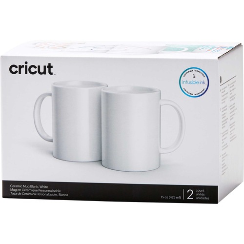 cricut White Ceramic Mug - 2/Pack - Cups & Mugs - CCU2007823