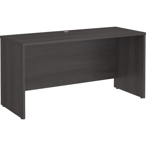 Bush Business Furniture Studio C 60W x 24D Credenza Desk - 59.5" x 23.4"29.8" - Finish: Storm Gray, Thermofused Laminate (TFL)