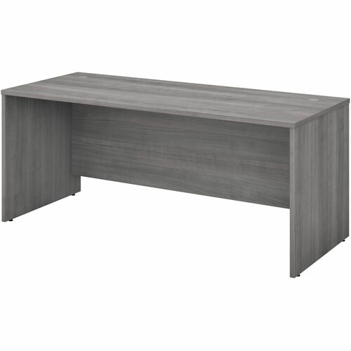 Bush Business Furniture Studio C 72W x 30D Office Desk - 71" x 29.4"29.8" - Band Edge - Finish: Platinum Gray, Thermofused Laminate (TFL)