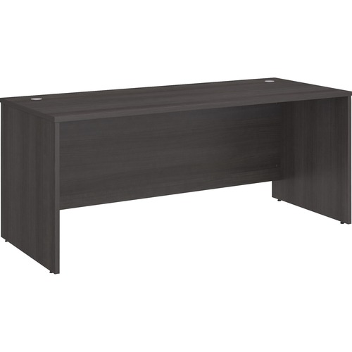 Bush Business Furniture Studio C 72W x 30D Office Desk - 71" x 29.4"29.8" - Band Edge - Finish: Storm Gray, Thermofused Laminate (TFL)