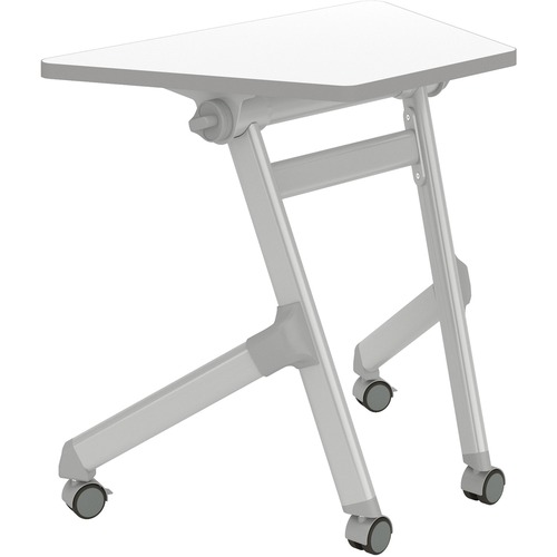 Safco Learn Nesting Trapezoid Desk - For - Table TopGray Trapezoid, Laminated Top - Four Leg Base - 4 Legs - 200 lb Capacity x 32.83" Table Top Width x 22.25" Table Top Depth - 29.50" Height - Assembly Required - High Pressure Laminate (HPL) Top Material 