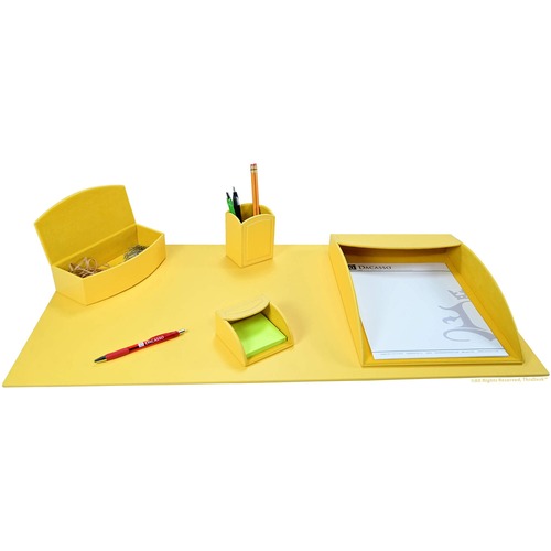 Picture of Dacasso 5-piece Home/Office Leather Desk Accessory Set