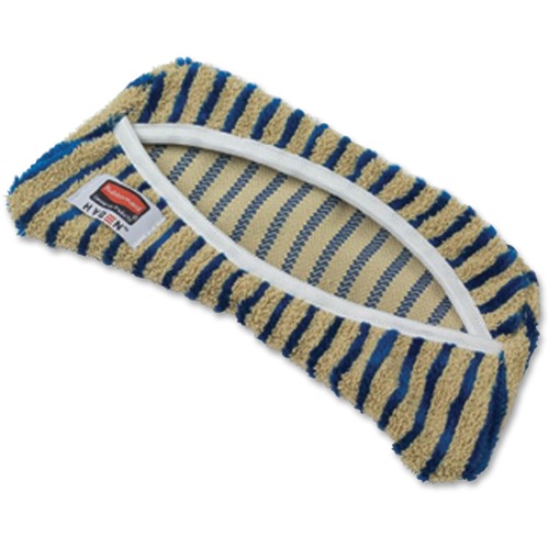 Rubbermaid Commercial HYGEN Flexi-Frame Scrub Cover - 8.3" Width x 8.3" Depth - MicroFiber - Blue, Yellow - 1 Each
