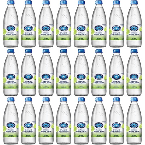 Crystal Geyser Natural Lime Sparkling Spring Water - Ready-to-Drink - Sugar Free - 12 fl oz (355 mL)Bottle - 24 / Carton