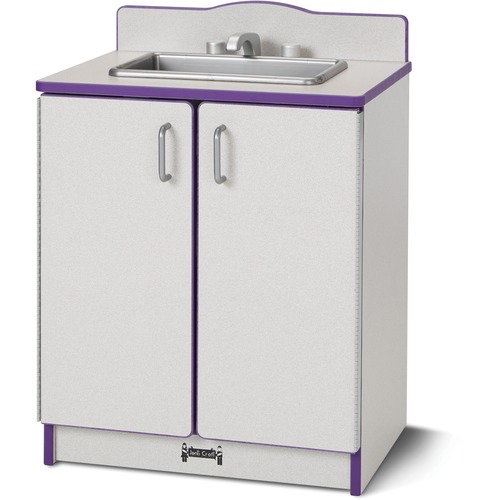Rainbow Accents - Culinary Creations Kitchen Sink - Purple - 1 Each - Purple, Gray, Chrome - Wood