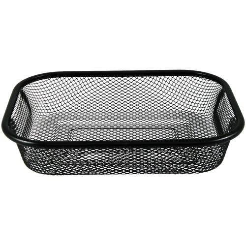 RDI Square Wire Basket Organizer - Lightweight, Durable, Bend Resistant - Black - Wire - 12 / Carton