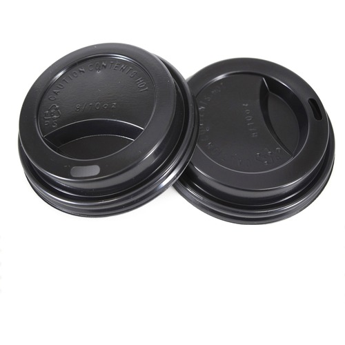 RDI Oval Slot Cup Lids - Round - Black - 1000 / Carton