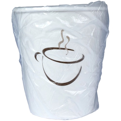 RDI 9 oz Single Wall Wrapped Hot Paper Cups - 1000 / Carton - White - Paper - Hot Drink, Beverage, Coffee, Hot Chocolate, Tea