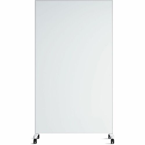 U Brands Double Sided Magnetic Glass Dry-Erase Mobile Floor Easel, 72" X 42" - Tempered Glass - Rectangle - Vertical - Floor Standing - Assembly Required - 1 Each