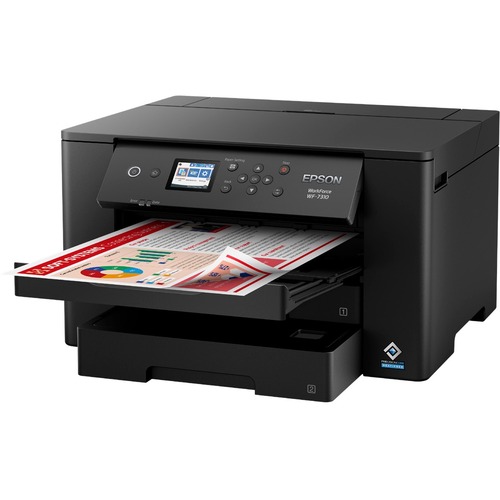 Epson WorkForce Pro WF-7310 Desktop Wireless Inkjet Printer - Color - 4800 x 2400 dpi Print - Automatic Duplex Print - 500 Sheets Input - Ethernet - Wireless LAN - Wi-Fi Direct, Epson Connect, Epson Email Print, Epson Smart Panel App, Apple AirPrint, Mopr