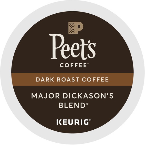 Peet's Coffee® K-Cup Major Dickason's Blend Coffee - Compatible with Keurig Brewer - Dark - 22 / Box