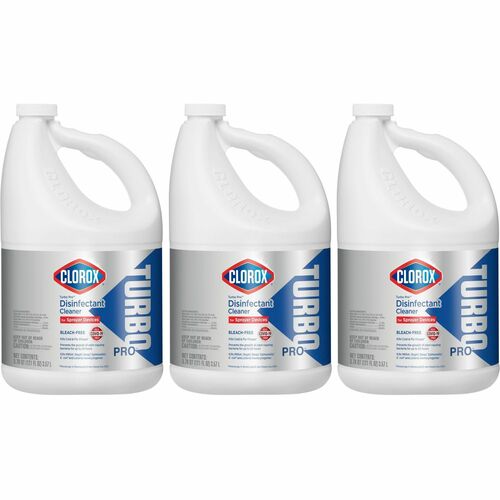 Clorox Turbo Pro Disinfectant Cleaner for Sprayer Devices - Spray - 121 fl oz (3.8 quart) - Fresh ScentBottle - 3 / Carton - White