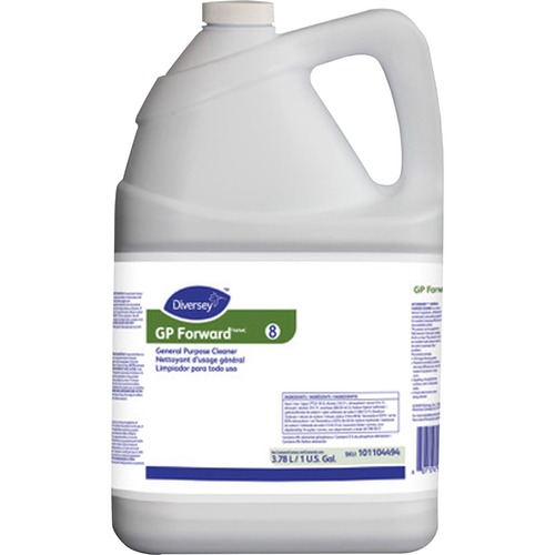 Diversey GP Forward General Purpose Cleaner - Concentrate Liquid - 128 fl oz (4 quart) - Citrus Scent - 1 Each - Clear Green