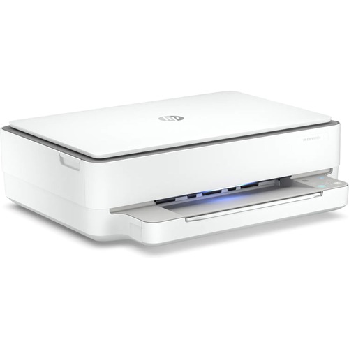 HP Envy 6055E Wireless Inkjet Multifunction Printer - Color - White - Copier/Printer/Scanner - 4800 x 1200 dpi Print - Automatic Duplex Print - Up to 1000 Pages Monthly - 100 sheets Input - Color Flatbed Scanner - 1200 dpi Optical Scan - Wireless LAN - HP