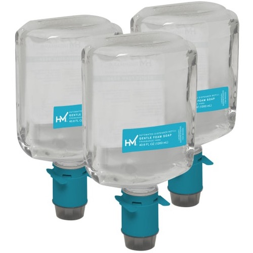 Highmark® Hand Soap, Unscented, 40.5 Oz, Case Of 3 - 40.6 fl oz (1200 mL) - Cartridge Dispenser - Bacteria Remover - Skin, Hand, Commercial - Moisturizing - Antibacterial - Dye-free, Fragrance-free, pH Balanced, Anti-irritant, Rich Lather - 3 / Case