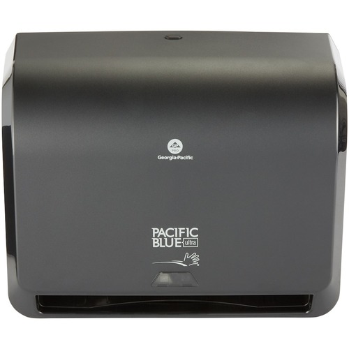 Pacific Blue Ultra 9" Mini Automated Touchless Paper Towel Dispenser, Black - Touchless Dispenser - 11" Height x 14.1" Width x 6.6" Depth - Black - Touch-free, Wall Mountable, Push Button, Long Lasting, Automatic - 1