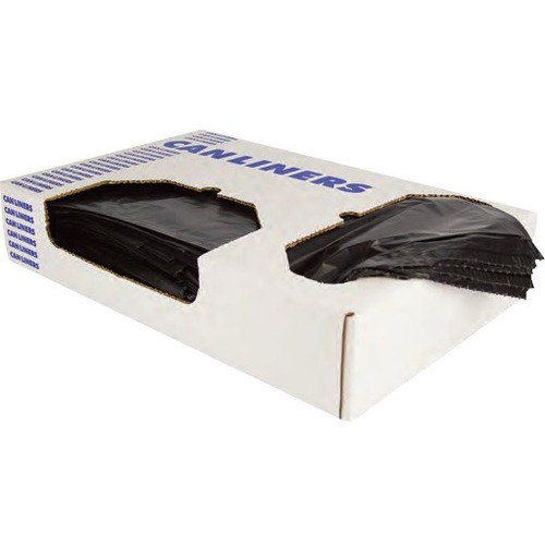 Heritage X-Liner Reprocessed Liners - 33 gal Capacity - 39" Length x 33" Width x 1.30 mil (33 Micron) Thickness - Low Density - Black - Linear Low-Density Polyethylene (LLDPE) - Garbage Can - 100 / Case