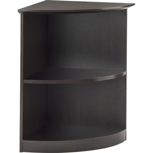 Safco Medina Mocha Laminate Office Unit - 1" Shelf, 20" x 20"29.5" Bookshelf - 2 Shelve(s) - Beveled Edge - Material: Medium Density Fiberboard (MDF) - Finish: Mocha Laminate - Durable - For Office