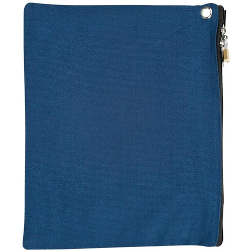 Merangue Currency Bag - 20 mil (0.51 mm) Width x 12.40" (314.96 mm) Length - Blue - Canvas - 1Each - Multipurpose = MGEBP945BBLUE