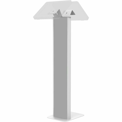 CTA Digital Premium Floor Stand Kiosk w/ Graphic Slots and Dual VESA Plates (White) - 43.30" (1099.82 mm) Height x 11.80" (299.72 mm) Width x 14.90" (378.46 mm) Depth - Floor - Aluminum, Steel - White