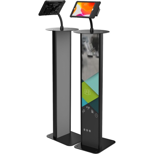 CTA Digital Floor Stand Workstation with Wireless Inductive Charging Case - Up to 10.5" Screen Support - Floor - Steel, Aluminum