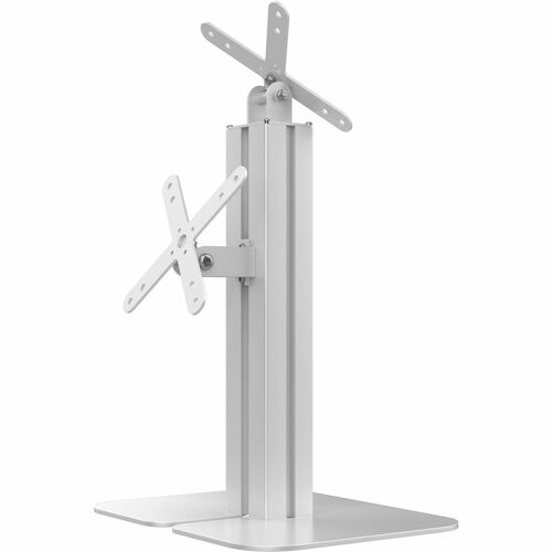 CTA Digital Dual VESA Compatible Table Mount for POS (White) - 15.40" (391.16 mm) Height x 10.20" (259.08 mm) Width x 8.70" (220.98 mm) Depth - Tabletop, Countertop - Metal, Steel - White