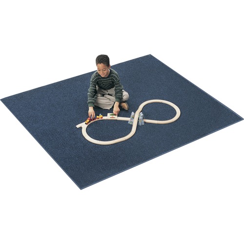 Carpets for Kids Mt. St. Helens Carpet Rug - Floor Rug - 90" Length x 12 ft Width - Rectangle - Blueberry - Nylon, Yarn