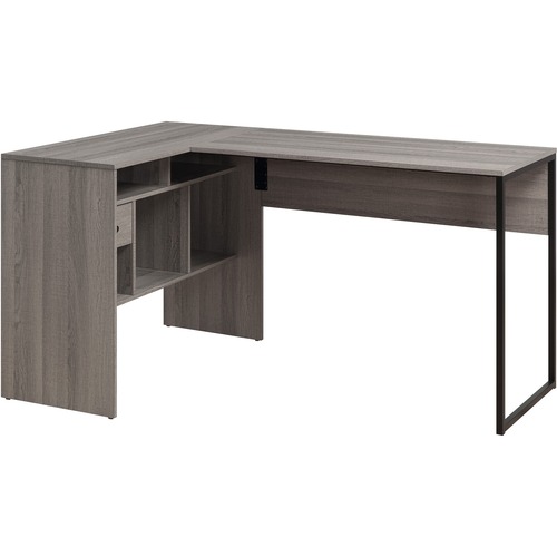 Office Star Hagney Lane L-Shape Desk - L-shaped Base - 30" Height x 49" Width x 19.5" Depth - Farm Oak