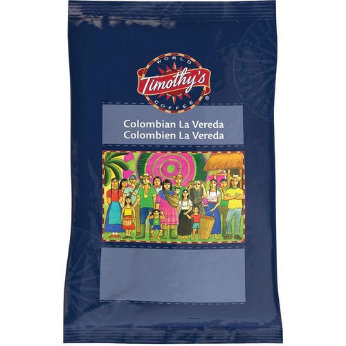 Timothy's Coffee Ground - Columbian - Medium - 2.5 oz - 24 / Box