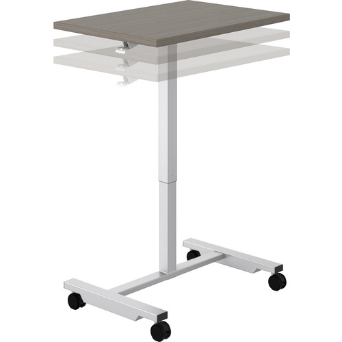 Offices To Go Ionic Personal Height Adjustable Table - 28" x 19" x 44" - Finish: Absolute Acajou