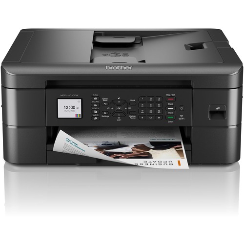 Brother MFC MFC-J1010DW Wireless Inkjet Multifunction Printer - Color - Copier/Fax/Printer/Scanner - 17 ppm Mono/9.5 ppm Color Print - 6000 x 1200 dpi Print - Automatic Duplex Print - 150 sheets Input - Color Flatbed Scanner - 1200 dpi Optical Scan - Colo