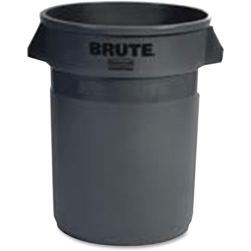 Rubbermaid Commercial Vented Brute 32-gallon Container - 32 gal Capacity - Round - Stackable, Fade Resistant, Warp Resistant, Crack Resistant, Crush Resistant, Reinforced Base, Durable, Ergonomic Handle, Contoured Base Handle, Vented, Tear Resistant, ... 
