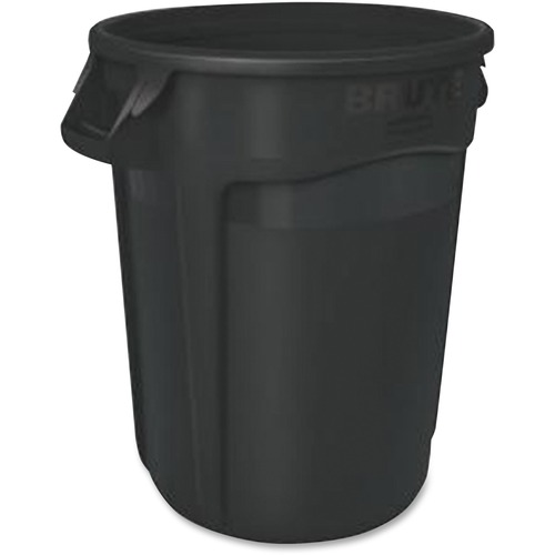 Rubbermaid Commercial Vented Brute 10-gallon Container - 10 gal Capacity - Round - Stackable, Fade Resistant, Warp Resistant, Crack Resistant, Crush Resistant, Reinforced Base, Durable, Ergonomic Handle, Contoured Base Handle, Vented, Tear Resistant, ... 