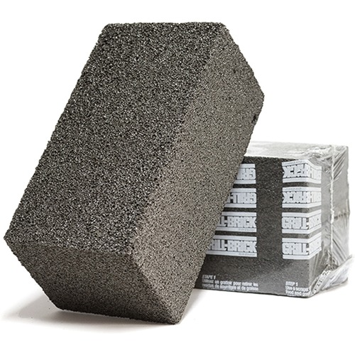 Genuine Joe Scrubble Griddle Brick - 12 / Carton - Reusable - Black