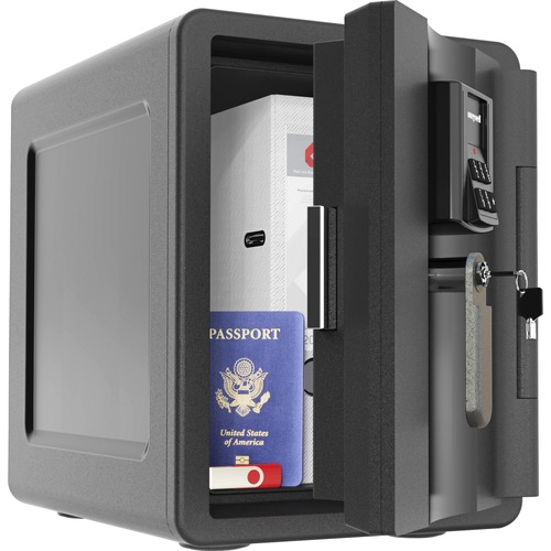 Honeywell 2901 Waterproof, Fire & Theft Safe (.74 cu ft.) - 1.20 ft³ - Digital, Key, Programmable Lock - Water Proof, Fire Proof, Theft Resistant - for Document, Digital Media, Home, Office, File, Binder - Internal Size 12.30" x 8.50" x 11.60" - Overall S