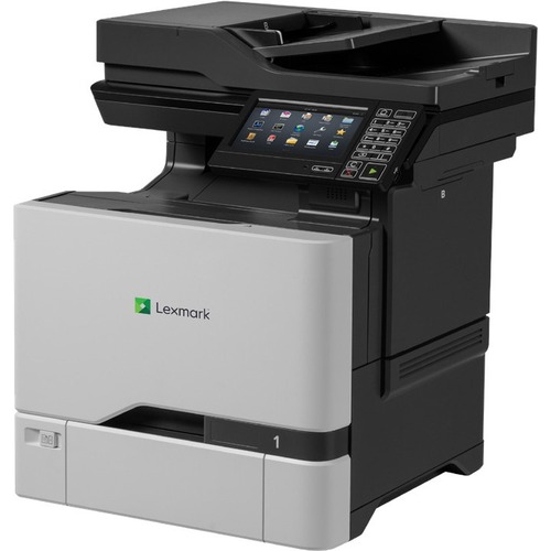 Lexmark CX725de Laser Multifunction Printer - Color - TAA Compliant - Copier/Fax/Printer/Scanner - 50 ppm Mono/50 ppm Color Print - 1200 x 1200 dpi Print - Automatic Duplex Print - Up to 150000 Pages Monthly - Color Flatbed Scanner - 600 dpi Optical Scan 