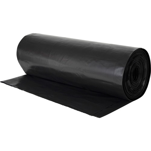 Genuine Joe Heavy-duty Trash Can Liners - 55 gal Capacity - 39" Width x 58" Length - 2.70 mil (69 Micron) Thickness - Black - 50/Carton - Waste Disposal, Debris, Office Waste, Food Waste