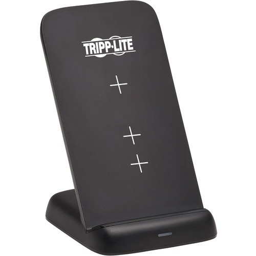 Tripp Lite by Eaton 10W Wireless Fast-Charging Stand With International AC Adapter, Black - 1 Each - 12 V DC Input - 5 V DC, 9 V DC Output - Input connectors: USB - Light Weight, Portable, Overheat Protection, Overcharge Protection, LED Indicator, Fast Ch