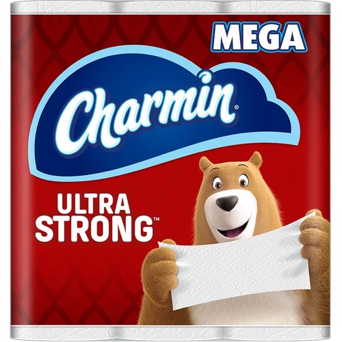 Charmin Ultra Strong Mega Roll - 2 Ply - 4" x 582 ft - 297 Sheets/Roll - 4" Roll Diameter - 4" Core - 6 / Pack