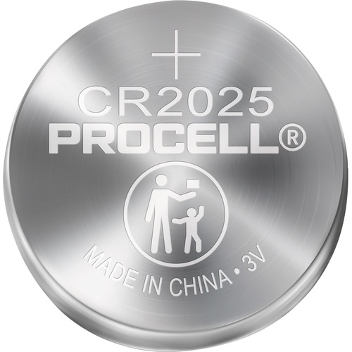 Duracell PROCELL Battery - For Watch, Calculator - CR2025 - 3 V DC - 5 / Strip - Calculator & Watch Batteries - DURPC2025