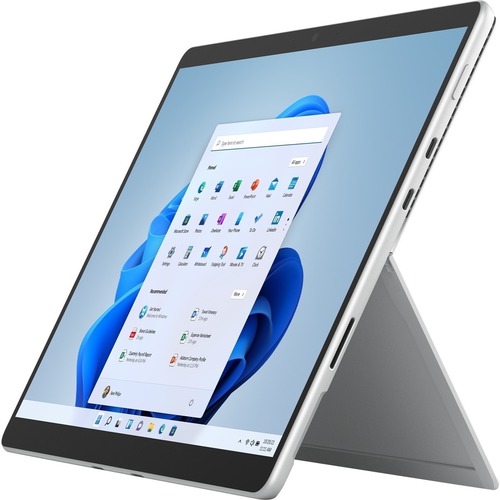 Microsoft Surface Pro 8 Tablet - 13" - Core i5 11th Gen i5-1145G7 Quad-core (4 Core) - 8 GB RAM - 256 GB SSD - Windows 10 Pro - Platinum - TAA Compliant - 2880 x 1920 - PixelSense Display - 5 Megapixel Front Camera - 16 Hours Maximum Battery Run Time