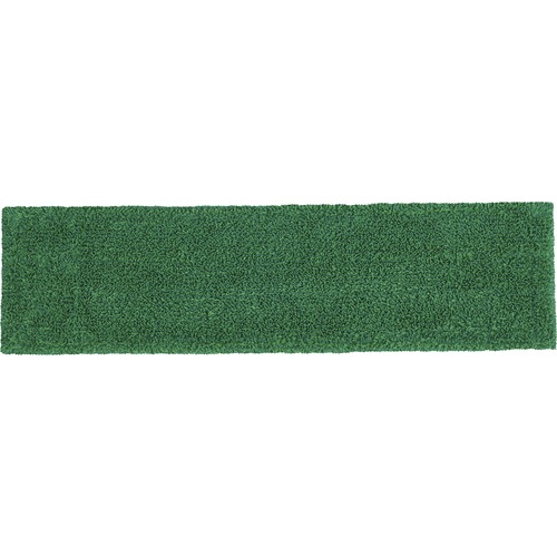 Rubbermaid Commercial Adaptable Flat Mop Microfiber Pad - 19.5" Length x 5.5" Depth - MicroFiber - Green - 1 Each